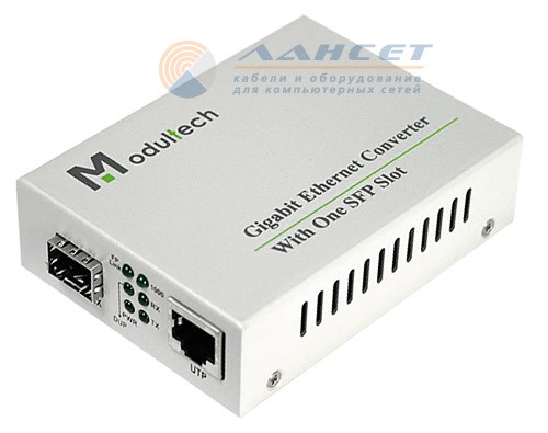 картинка Медиаконвертер Modultech МТ-MC-SFP-RJ45-G-SA от магазина Паритет-Центр