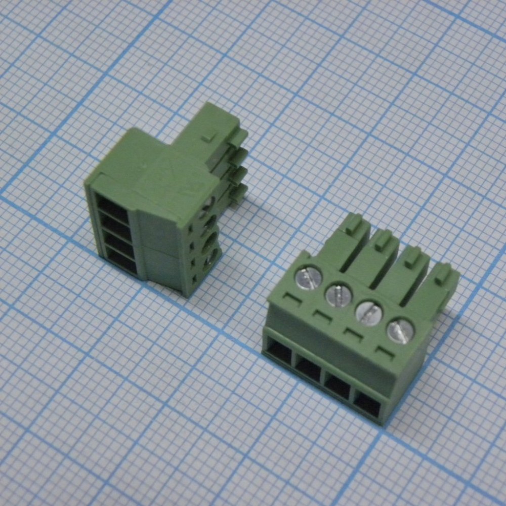картинка Разъемный клеммный блок 4-контакта 15EDGK-3.5-04P-14-00AH Degson от магазина Паритет-Центр