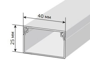 картинка 40х25 Кабель-канал (30 м/уп.) от магазина Паритет-Центр