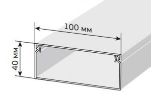 картинка 100х40 Кабель-канал (24 м/уп.) от магазина Паритет-Центр