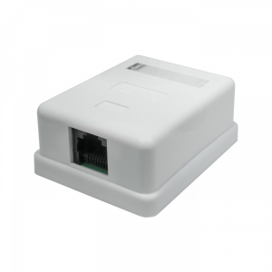 картинка Розетка компьютерная 1-порт RJ-45 (8P8C), cat 3, внешняя от магазина Паритет-Центр