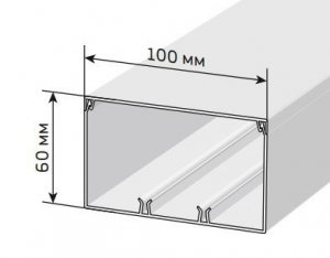 картинка 100х60 Кабель-канал (16 м/уп.) от магазина Паритет-Центр